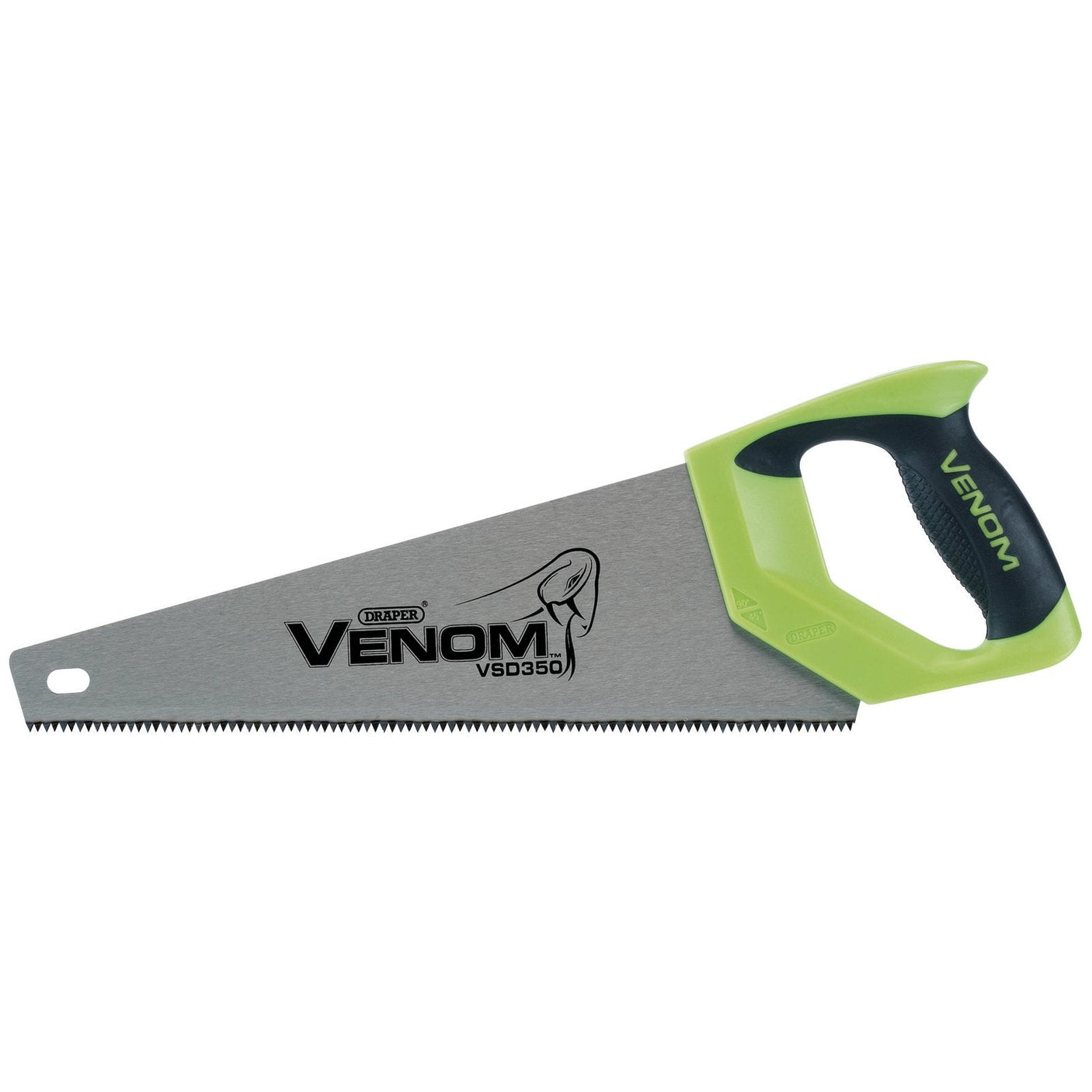 Draper Venom&#174; First Fix Double Ground Tool Box Saw, 350mm, 7Tpi/8Ppi - VSD350 - Farming Parts