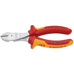 Knipex 74 06 160 Sb Vde Insulated High Leverage Diagonal Cutter, 160Mm | 74 06 160 Sb