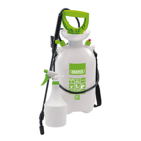 Draper Pressure Sprayer, 6.25L, With Mini Sprayer, 1L - GS5AK/B - Farming Parts