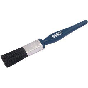 The Draper Paint-Brush, 25mm - PB/60-40 features a blue handle with the "Draper" brand on it, a stainless steel ferrule, and black bristles.