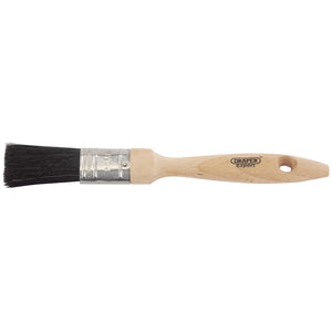 Here's a rewritten version of the sentence using the provided product data:

A Draper Heritage Range Paint-Brush, 25mm - PB/BEE/70-30 with a wooden handle and pure black bristles, featuring the brand name "Draper" printed on the handle. This Expert Quality paint brush ensures an ultra-smooth finish every time.