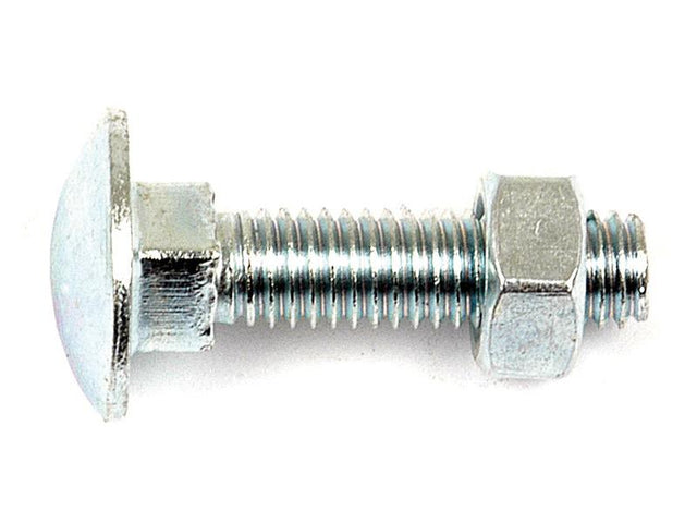 Sparex Metric Carriage Bolt and Nut, M8x75mm (DIN 601/934) | S.8253 - Product Image 1