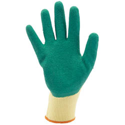 Draper Heavy Duty Latex Coated Work Gloves, Extra Large, Green - HDLGA/B - Farming Parts