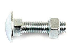 Sparex Metric Carriage Bolt and Nut Zinc Plated Grade 4.6 | S.8301