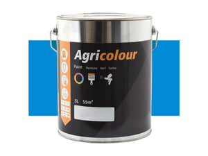 Agricolour - Blue Gloss Paint 5L Tin - Sparex Part No. S.830725