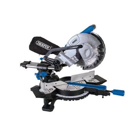 Draper Sliding Compound Mitre Saw With Laser Cutting Guide, 210mm, 1500W - SMS210B - Farming Parts