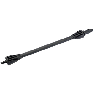 A robust, black cylindrical pressure washer lance featuring secure connector fittings at both ends, specifically designed for Draper Stock Numbers 83405, 83406, 83407, and 83414.