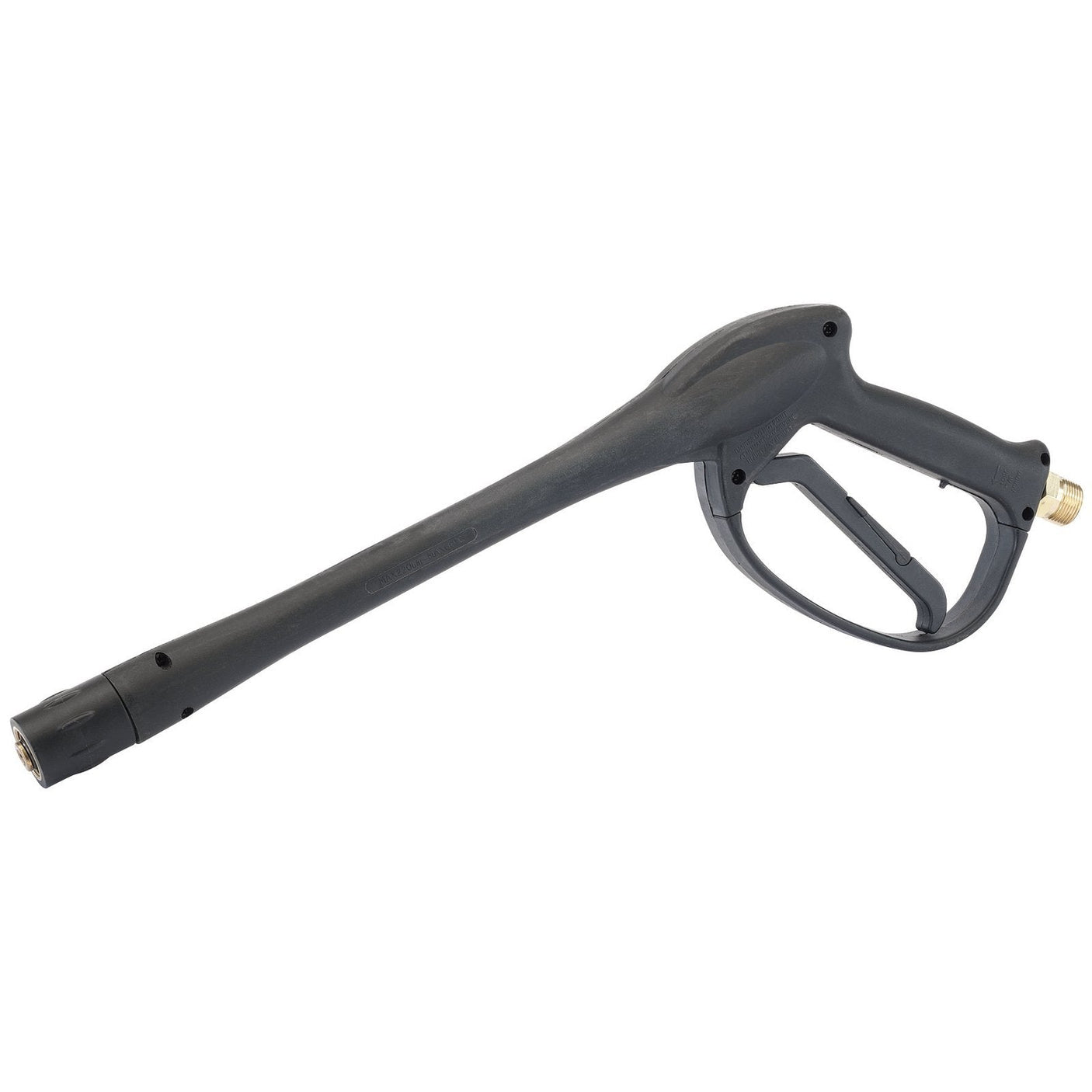 Draper Heavy Duty Gun For Petrol Pressure Washer For Ppw650 - APPW16, a long black trigger gun with a comfortable pistol grip and a nozzle at one end.