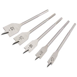 Draper Flat Wood Bit Set, 13 - 32mm (5 Piece) - FB/5/C - Farming Parts