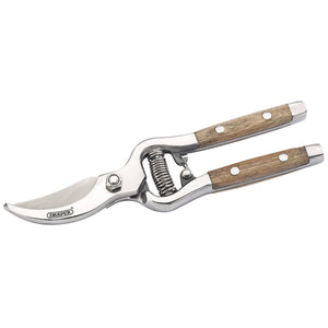 Draper Bypass Secateurs With Ash Handles, 210mm - GSHERB/1 - Farming Parts