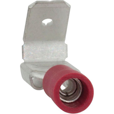 Pre Insulated Spade Terminal, Standard Grip - Female Spade with Male Branch, 6.3mm, Red (0.5 - 1.5mm)
 - S.8540 - Farming Parts