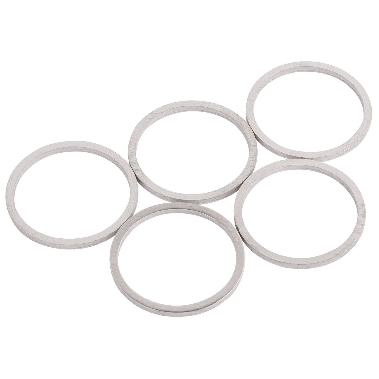 Five Draper spare washers M20 for 36631 (SPRK-01A) arranged in a cluster on a white background.