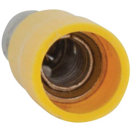 Pre Insulated Bullet Terminal, Standard Grip - Male, 5.0mm, Yellow (4.0 - 6.0mm)
 - S.8558 - Farming Parts