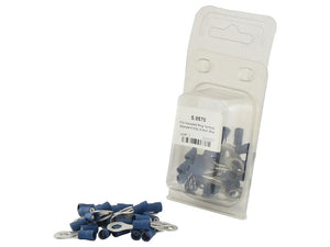 Pre-Insulated Ring Terminal 6.4mm 600V Blue 25-Pack | Sparex S.8570
