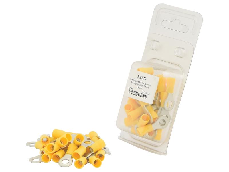 Sparex Ring Terminal Yellow 6.4mm Pre-Insulated Electrical | S.8579