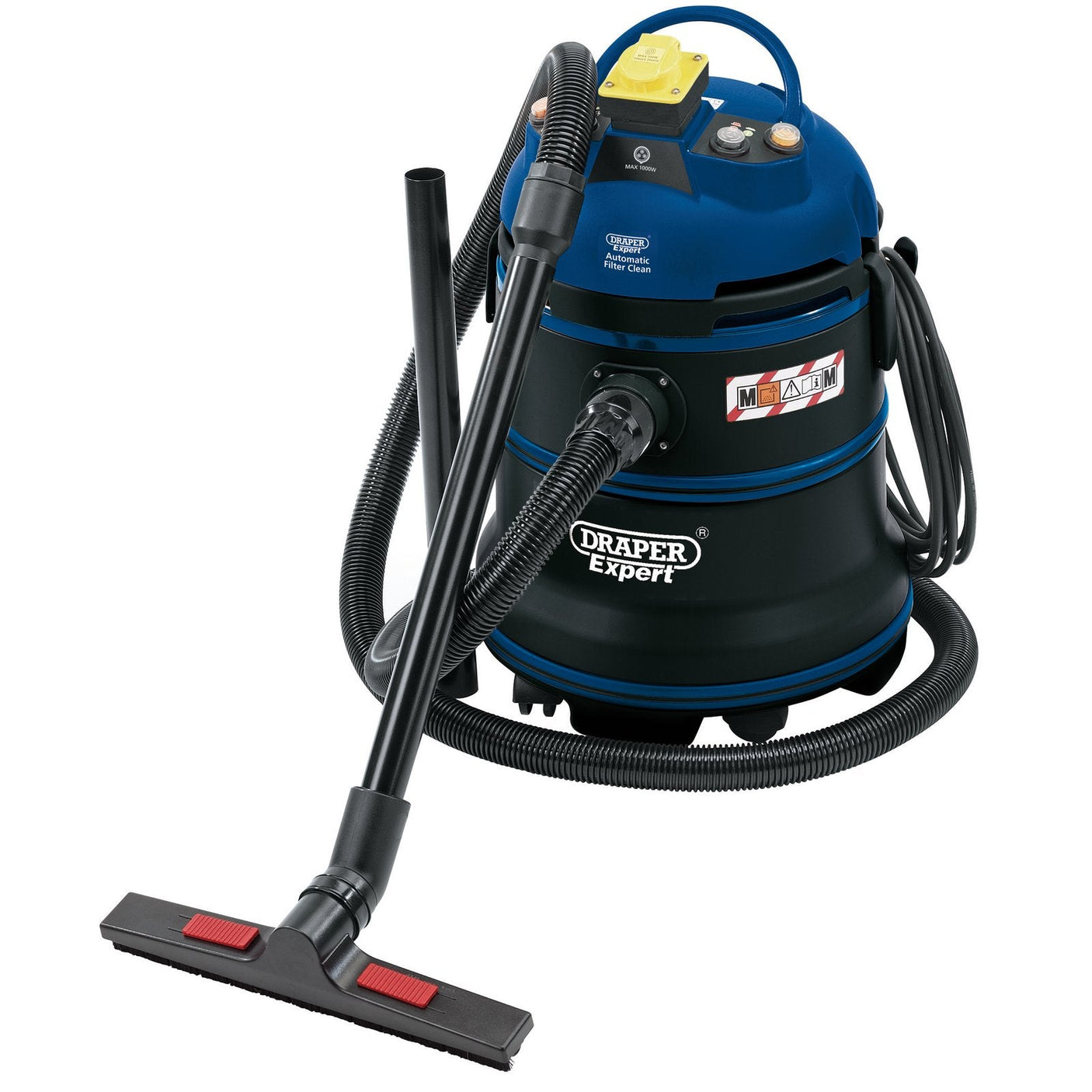 Draper Expert 110V M-Class Wet And Dry Vacuum Cleaner, 35L, 1200W - WDV35LMC110V - Farming Parts