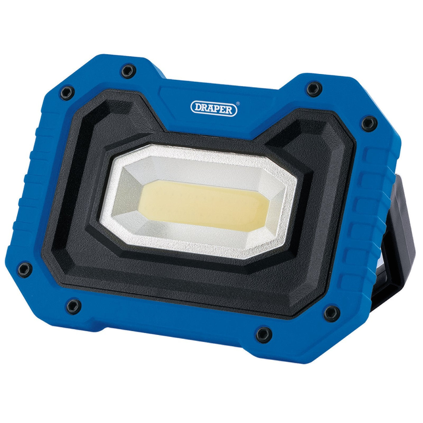 Draper Cob Led Worklight, 5W, 500 Lumens, Blue, 4 X Aa Batteries Supplied - FL/500/B - Farming Parts