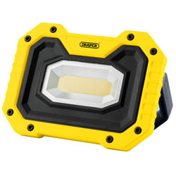Draper Cob Led Worklight, 5W, 500 Lumens, Yellow, 4 X Aa Batteries Supplied - FL/500/Y