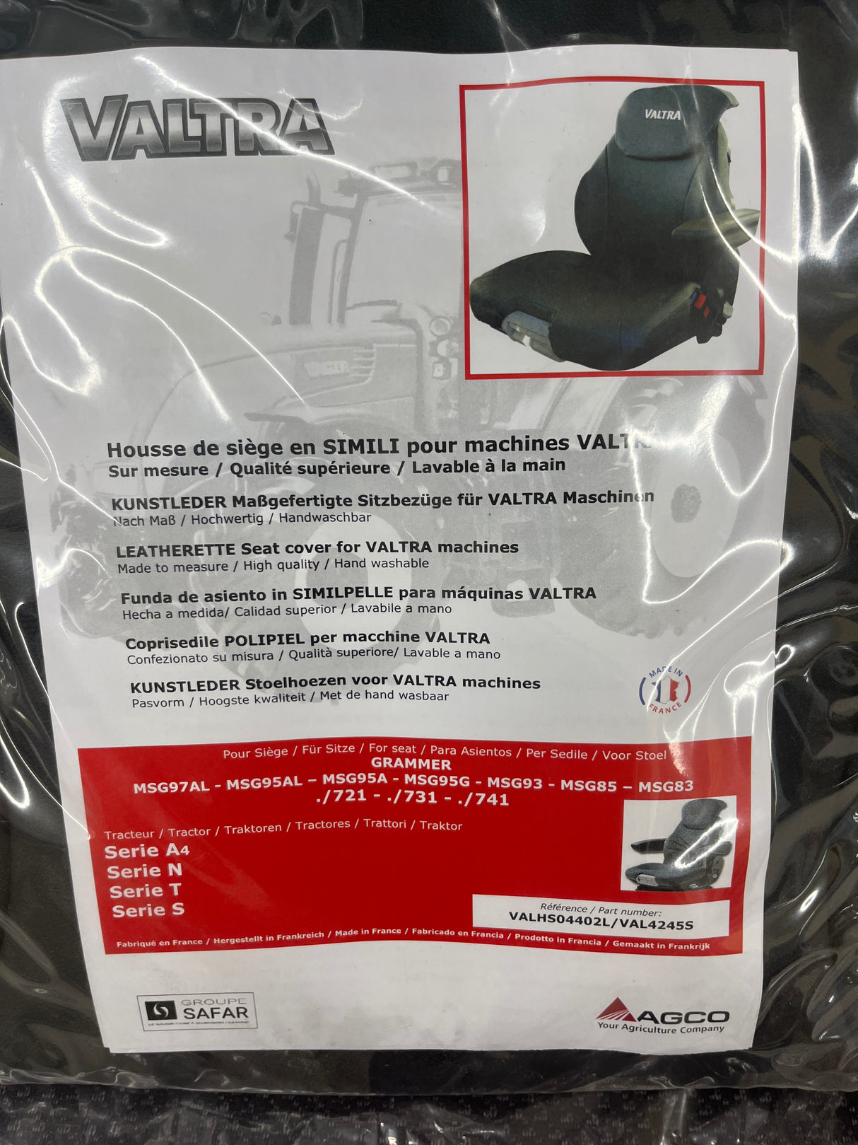 Valtra - Leatherette Seat Cover - VAL4245S