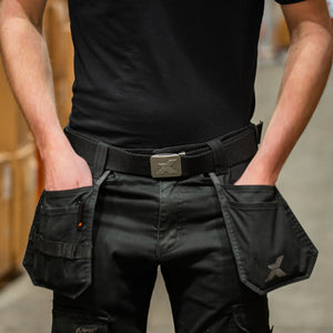 Xpert Core Black Work Belt Adjustable Canvas with Metal Buckle | BB-XP50