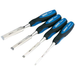 Draper Expert Soft Grip Bevel Edge Wood Chisel Set, 150mm (4 Piece) - WCSG4 - Farming Parts