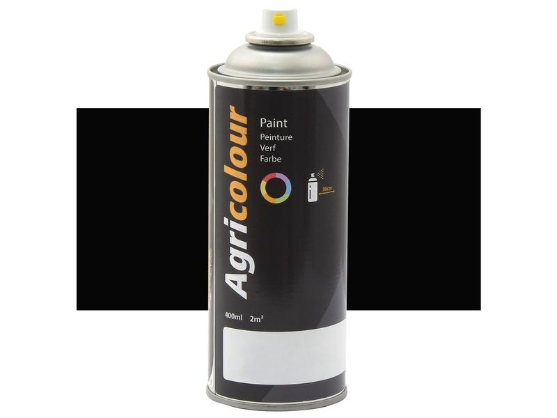 Paint - Agricolour - Black, Satin 400ml Aerosol | Sparex Part Number: S.90005