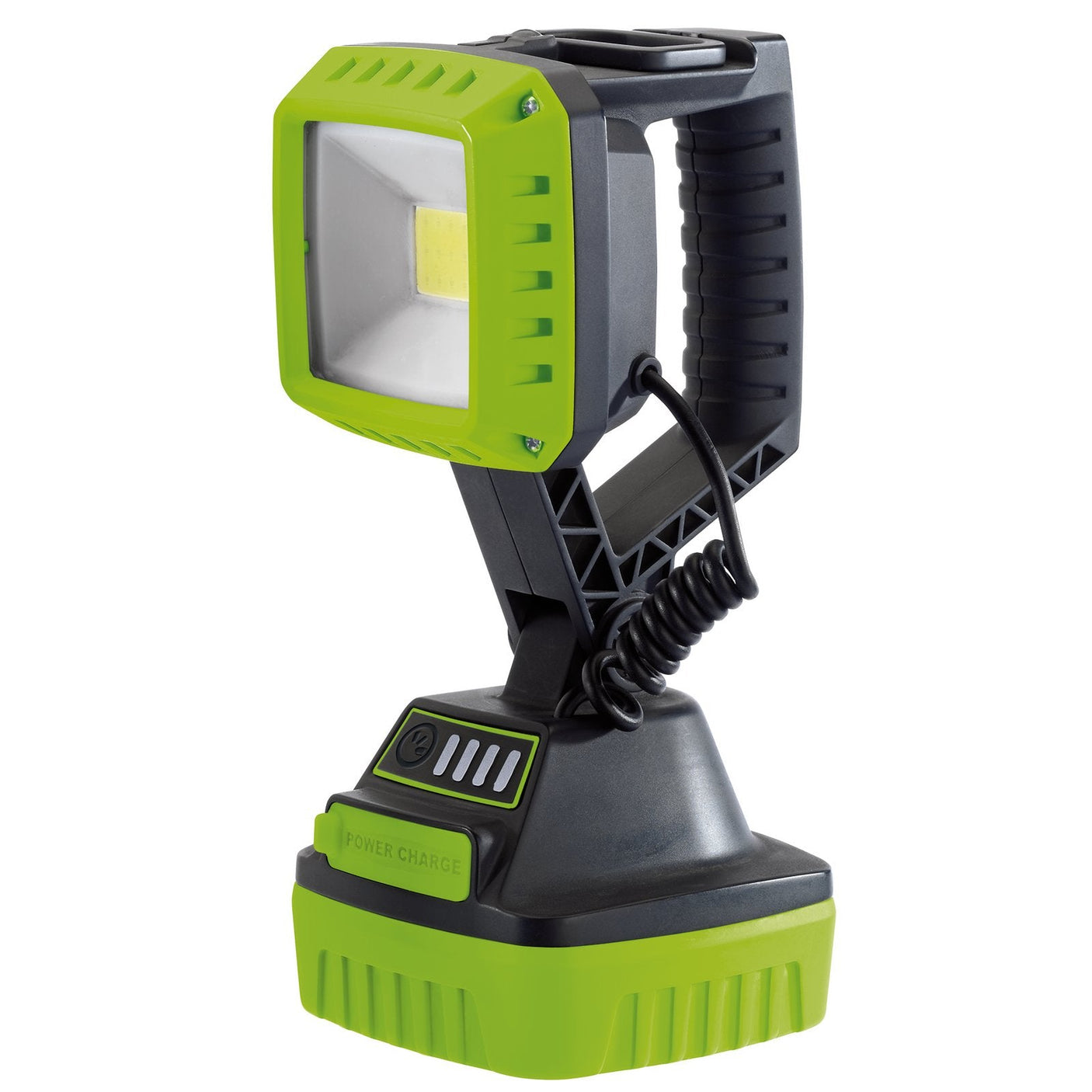 Draper Cob Led Rechargeable Worklight, 10W, 1,000 Lumens, Green, 2 X 2.2Ah Batteries - RWL/1000/G - Farming Parts