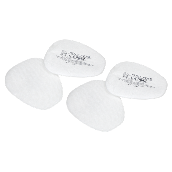 Sealey | P2 R D Particulate Prefilter - Pack of 4 - 9006