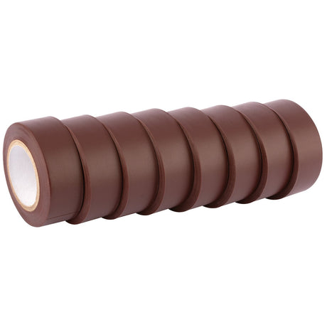 Draper Insulation Tape To Bsen60454/Type2, 10M X 19mm, Brown (Pack Of 8) - 619 - Farming Parts