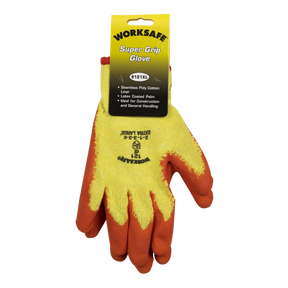 Super Grip Knitted Gloves Latex Palm (X-Large) - Pair - 9121XL - Farming Parts