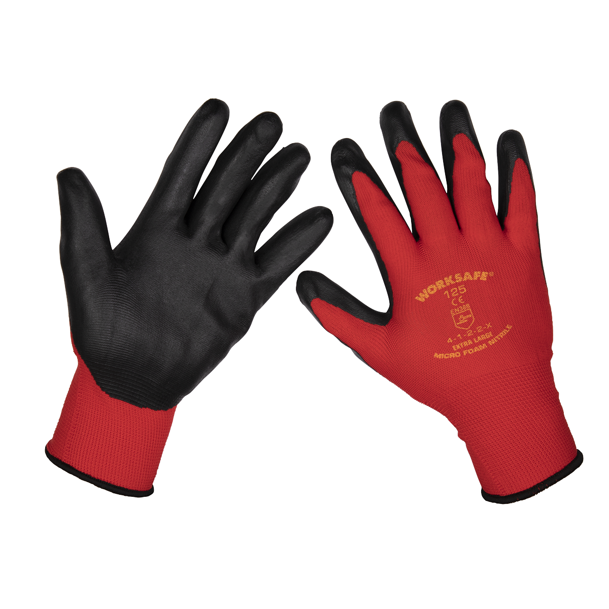 Flexi Grip Nitrile Palm Gloves (X-Large) - Pack of 12 Pairs - 9125XL/12 - Farming Parts