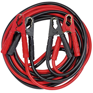 Introducing the Draper Expert Heavy Duty Booster Cables, 6.5M x 50mm² - BCS1: a set of ultra-flexible, pure copper cables with attached clamps on each end, ideal for jump-starting vehicles.