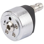 The Draper - 5 In 1 Multi Nozzle for 97776 is a metal pneumatic coupling featuring a threaded connector and multiple vents, designed specifically for attaching air tools to a compressed air supply.