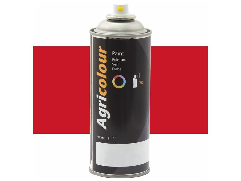 Paint - Agricolour - Orange Red, Gloss 400ml Aerosol | Sparex Part Number: S.92420