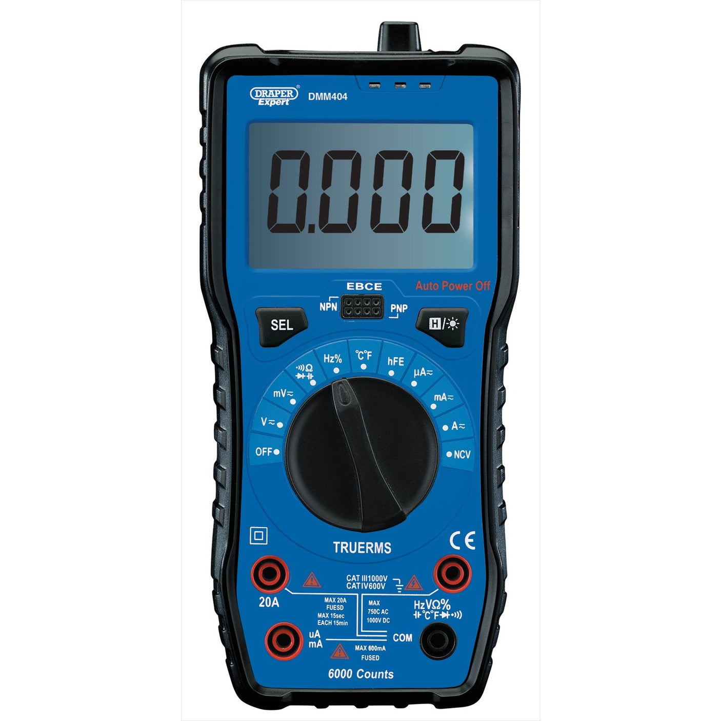 Draper Auto & Manual Ranging Digital Multimeter - DMM404 - Farming Parts