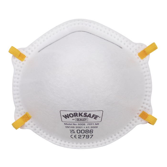Sealey Cup Mask FFP1 Pack of 10 9309/10