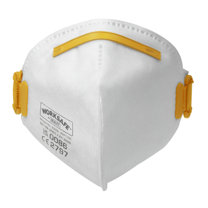 Sealey Fold Flat Mask FFP1 Pack of 10 9329/10