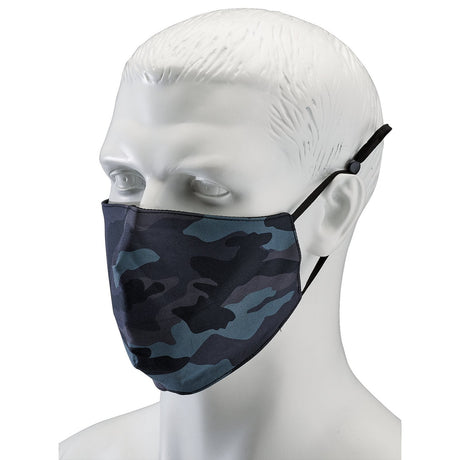 Draper Camo Fabric Resuable Face Masks, Blue (Pack Of 2) - FCMC - Farming Parts