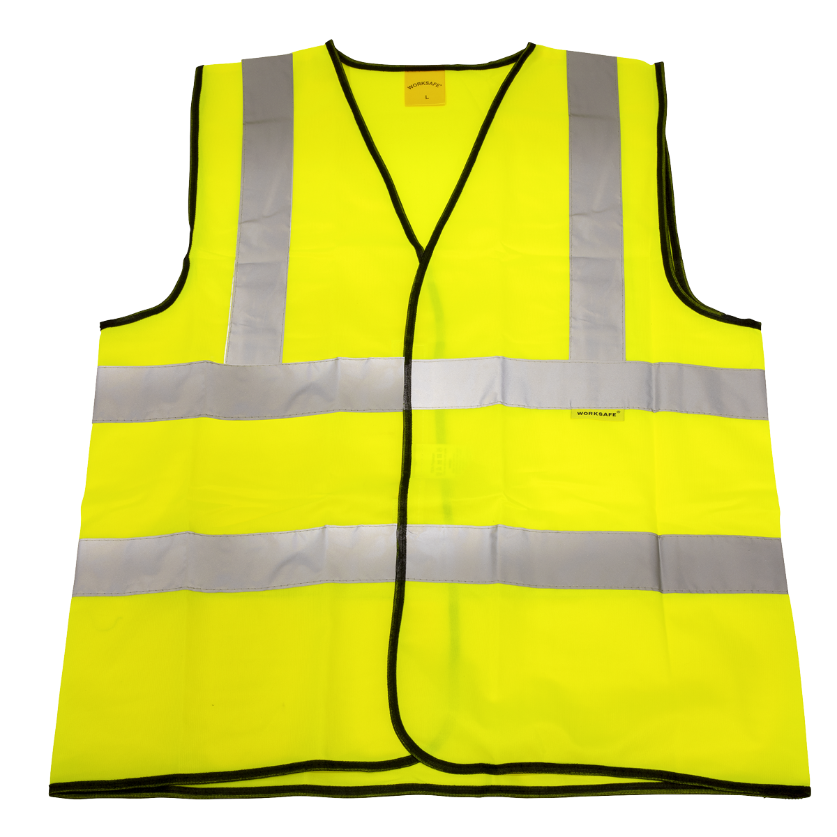 Hi-Vis Waistcoat (Site and Road Use) Yellow - Large - 9804L - Farming Parts