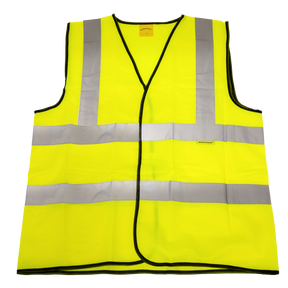 Hi-Vis Waistcoat (Site and Road Use) Yellow - Large - 9804L - Farming Parts