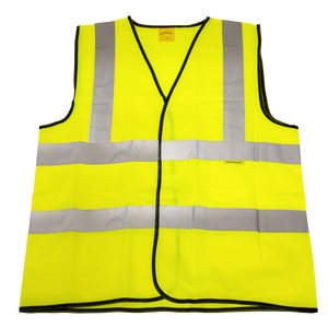 Hi-Vis Waistcoat (Site and Road Use) Yellow - Large - 9804L - Farming Parts