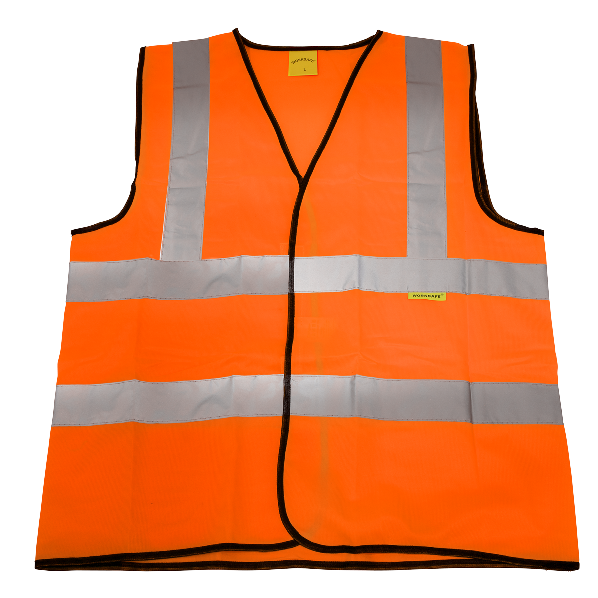 Hi-Vis Orange Waistcoat (Site and Road Use) - Large - 9812l - Farming Parts