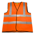 Hi-Vis Orange Waistcoat (Site and Road Use) - XX-Large - 9812XXL - Farming Parts