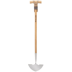 Draper Heritage Stainless Steel Lawn Edger With Ash Handle - DGLEG/L - Farming Parts