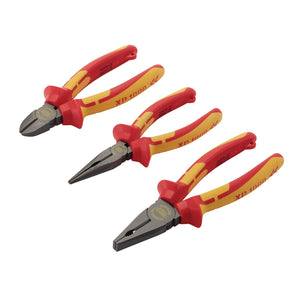 Draper Xp1000&#174; Vde Pliers Set, Tethered (3 Piece) - XP1000S3 - Farming Parts