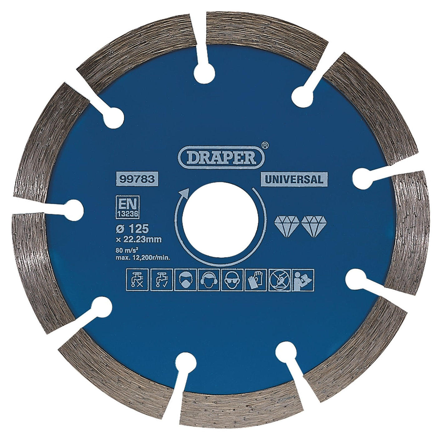 Draper Segmented Diamond Blade, 125mm - DBS2 - Farming Parts