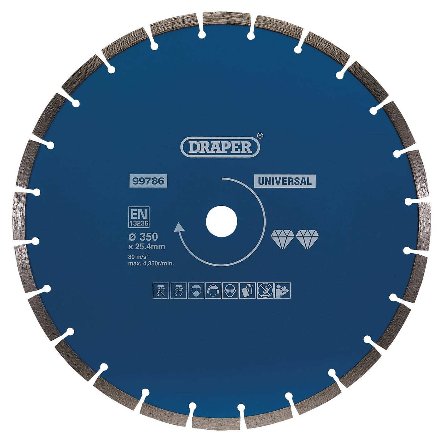 Draper Segmented Diamond Blade, 350mm - DBS5 - Farming Parts