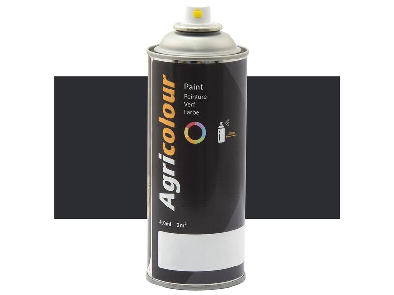 Paint - Agricolour - Dark Grey, Gloss 400ml Aerosol | Sparex Part Number: S.999517