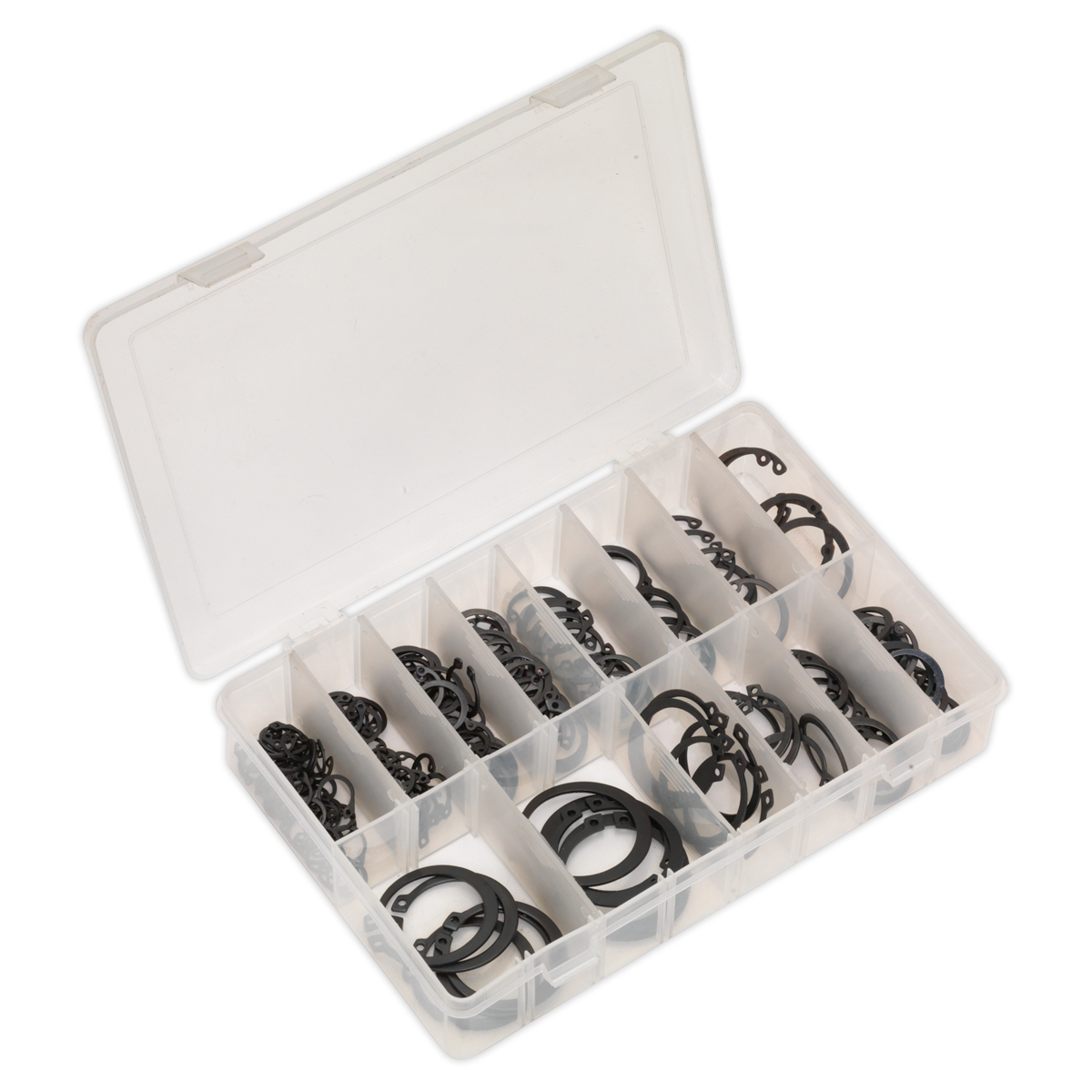 Circlip Assortment 200pc Internal & External Metric - AB017CC - Farming Parts