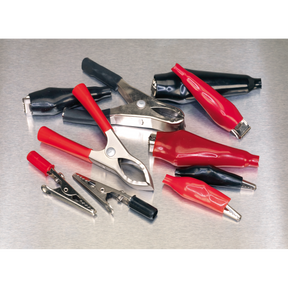 Crocodile Clip Assortment 60pc Black & Red - AB023CA - Farming Parts